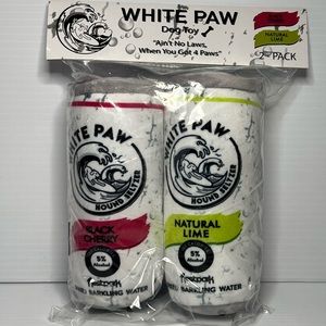 White Paw Dog Squeaker Toy